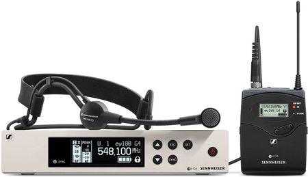 ‌Sennheiser Ew 100 G4-Me3-A - Wytrzymały Uniwersalny System Bezprzewodowy Dla Prezenterów I Moderatorów, Pasmo A: 516 - 558 Mhz
