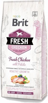 Brit Fresh Chicken & Potato Puppy Healthy Growth 2X12Kg