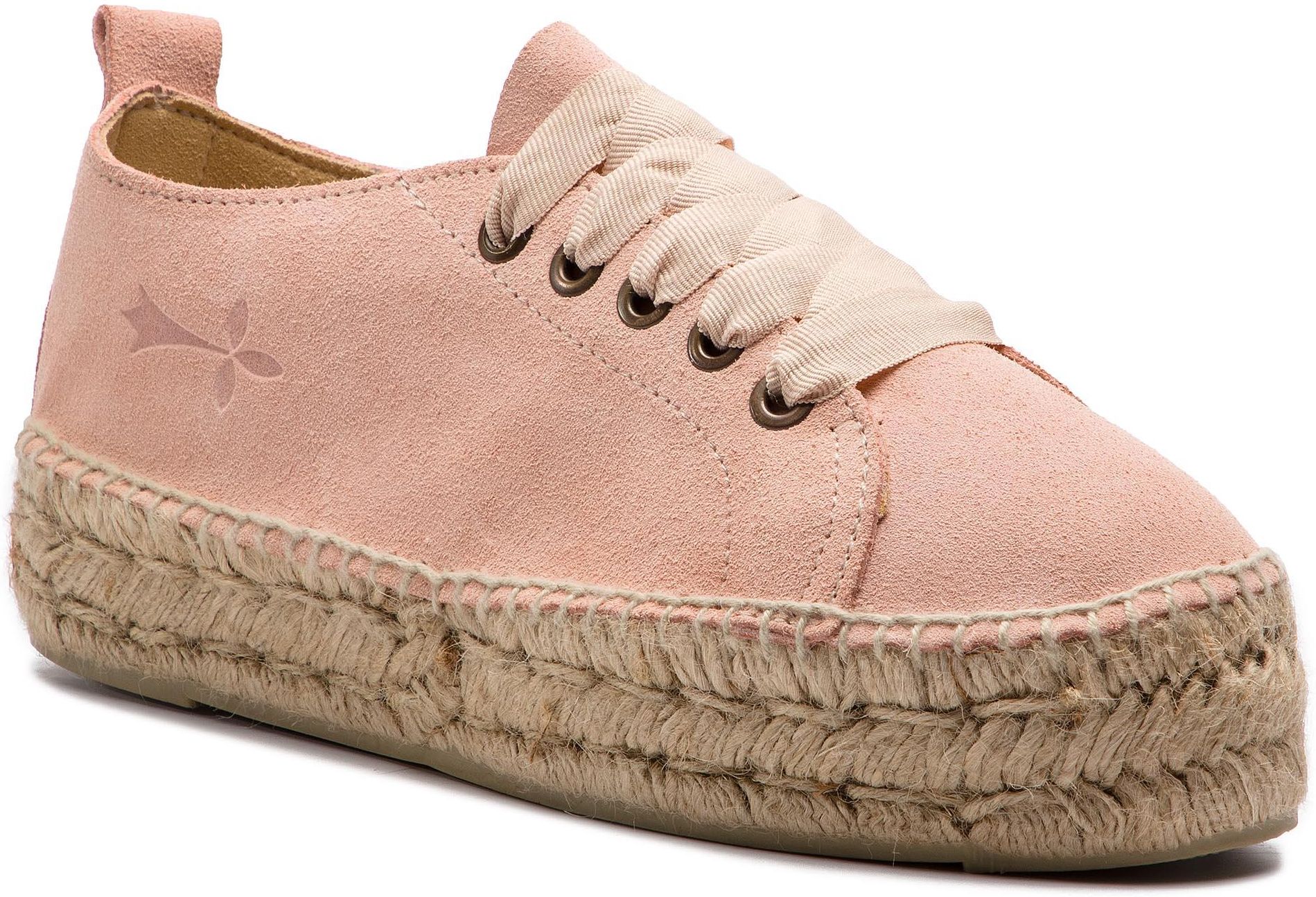 Espadryle Manebi Sneakers D W 1 4 E0 Pastel Rose Suede Ceny I