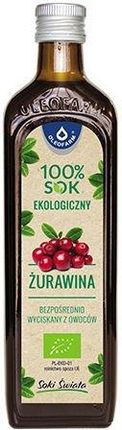 Oleofarm Sok Z Żurawiny 100% Bio 490Ml