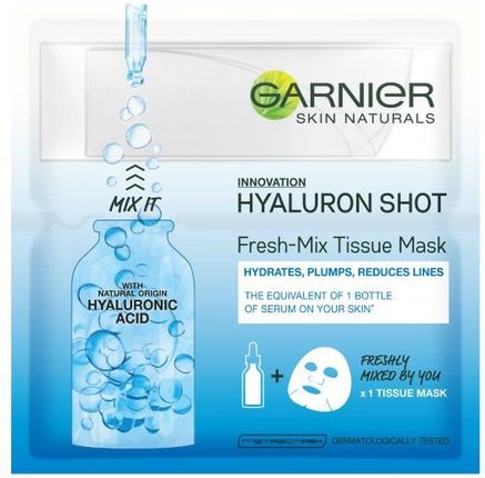 Garnier Skin Naturals Fresh Mix Maska na tkaninie z kwasem hialuronowym 32 g