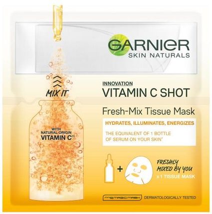 Garnier Skin Naturals Fresh Mix Maska na tkaninie z witaminą C 32 g