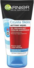 Zdjęcie Garnier Czysta Skóra Aktywny Węgiel Żel peelingujący przeciw zaskórnikom 150 ml - Łódź