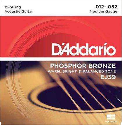 Daddario Ej39 - Struny Do Gitary Akustycznej