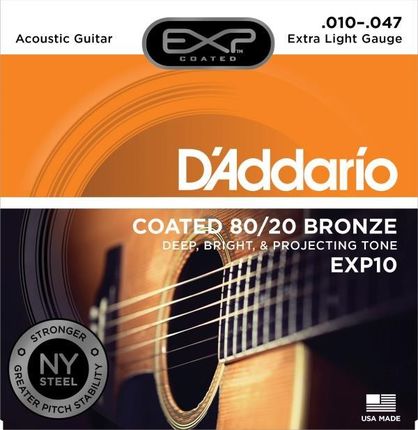 Daddario Exp10 - Struny Do Gitary Akustycznej