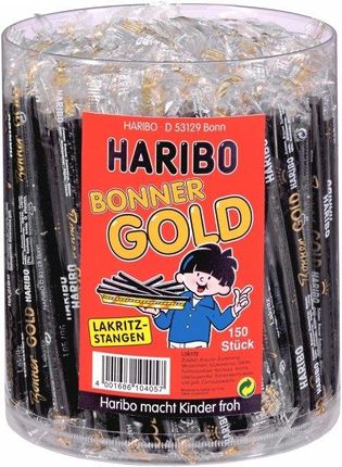Haribo Bonner Gold Lakritz Lukrecja 15Cm 150Szt