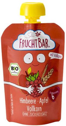 Frucht Bar Mus Owocowy W Tubce Jabłko Malina Żyto Orkisz Bio Po 6 Miesiącu Życia 100G