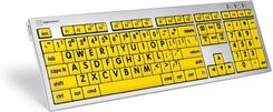 Klawiatura BSP Europe A/S MAC XL PRINT DUŻE ZNAKI + OŚWIETLENIE LOGICLIGHT (US ALBA) LKBU-LPRNTBY-CWMU-US (LKBULPRNTBYCWMUUS)