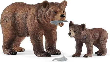 Schleich Matka Grizzly Z Małym Niedźwiedziem 42473