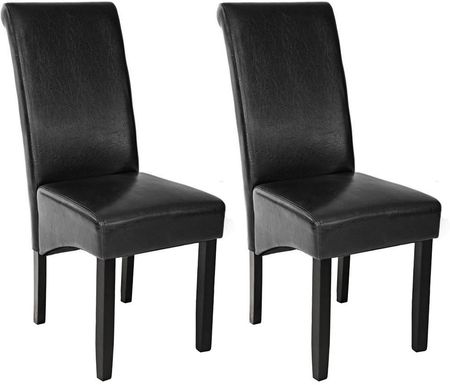 Tec Take 2 Eleganckie Krzesła Do Jadalni  Czarny