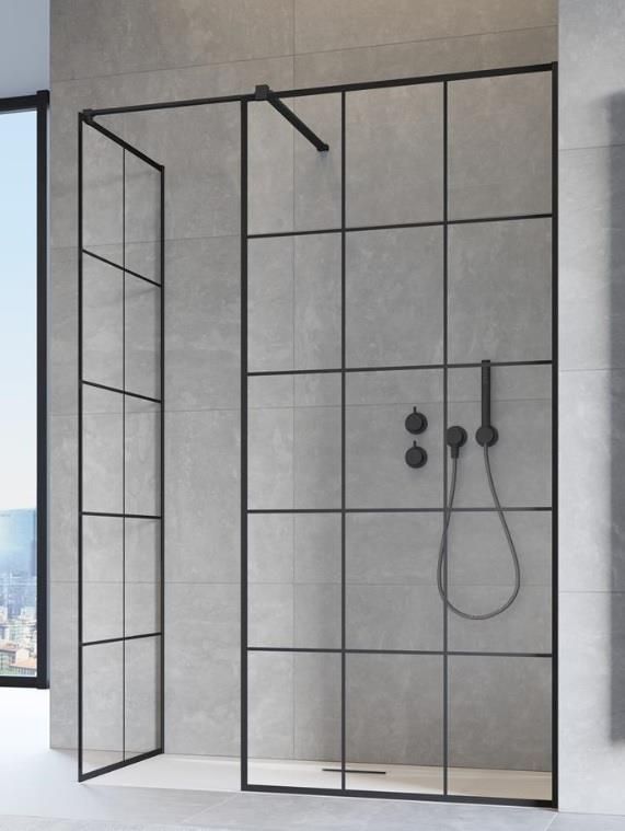 Kabina Prysznicowa Radaway Modo New Black Iii Walk In 140x100x200