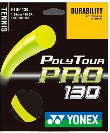 Yonex Naciąg Tenisowy Poly Tour Pro Yell 1.30 12M