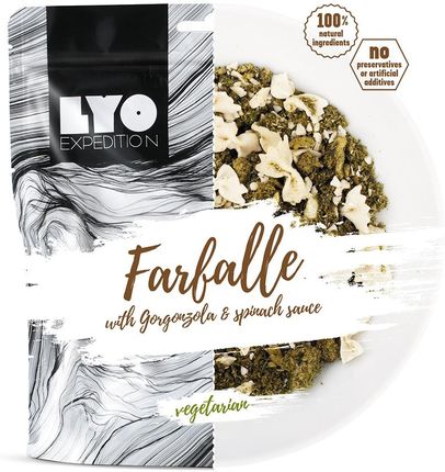 Lyo Food Liofilizat Farfalle Szpinakowo Serowe 94G Na Porcję 370G 399 Kcal