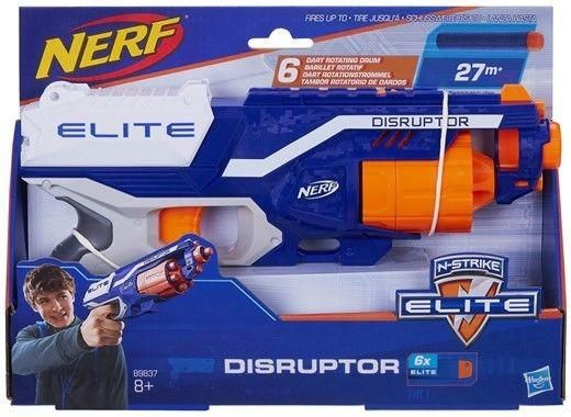 Brinquedo Lança Dardos Nerf Elite Disruptor - Tambor rotativo e desbloqueio  rápido - B9838 - Hasbro