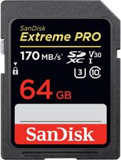 Karta pamięci do aparatu SANDISK SDXC 64GB Extreme PRO Class 10 UHS-I U3 (SDSDXXY064GGN4IN) - Ceny i opinie na Ceneo.pl