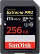 SANDISK EXTREME PRO SDXC 256 GB 200/140 MB/s V30 UHS-I U3