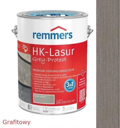 Remmers Hk-Lasur Grey-Protect 20L Grafitowy