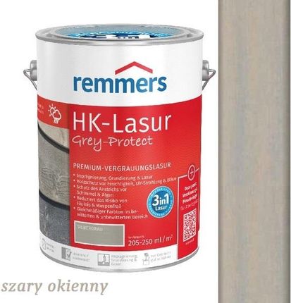 Remmers Hk-Lasur Grey-Protect 2,5L Szary Okienny