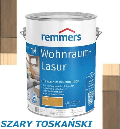 Remmers Wohnraum-Lasur Woskowa 0,75L Szary Toskański