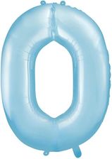 Zdjęcie Partydeco Balon Foliowy Cyfra 0 100Cm Niebieski - Ozorków