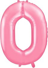 Zdjęcie Partydeco Balon Foliowy Cyfra 0 100Cm Różowy - Ozorków