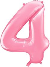 Zdjęcie Partydeco Balon Foliowy Cyfra 4 100Cm Różowy - Sanniki