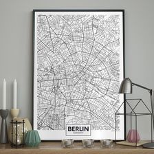 DecoKing Plakat ścienny Map Berlin 50x70cm - zdjęcie 1