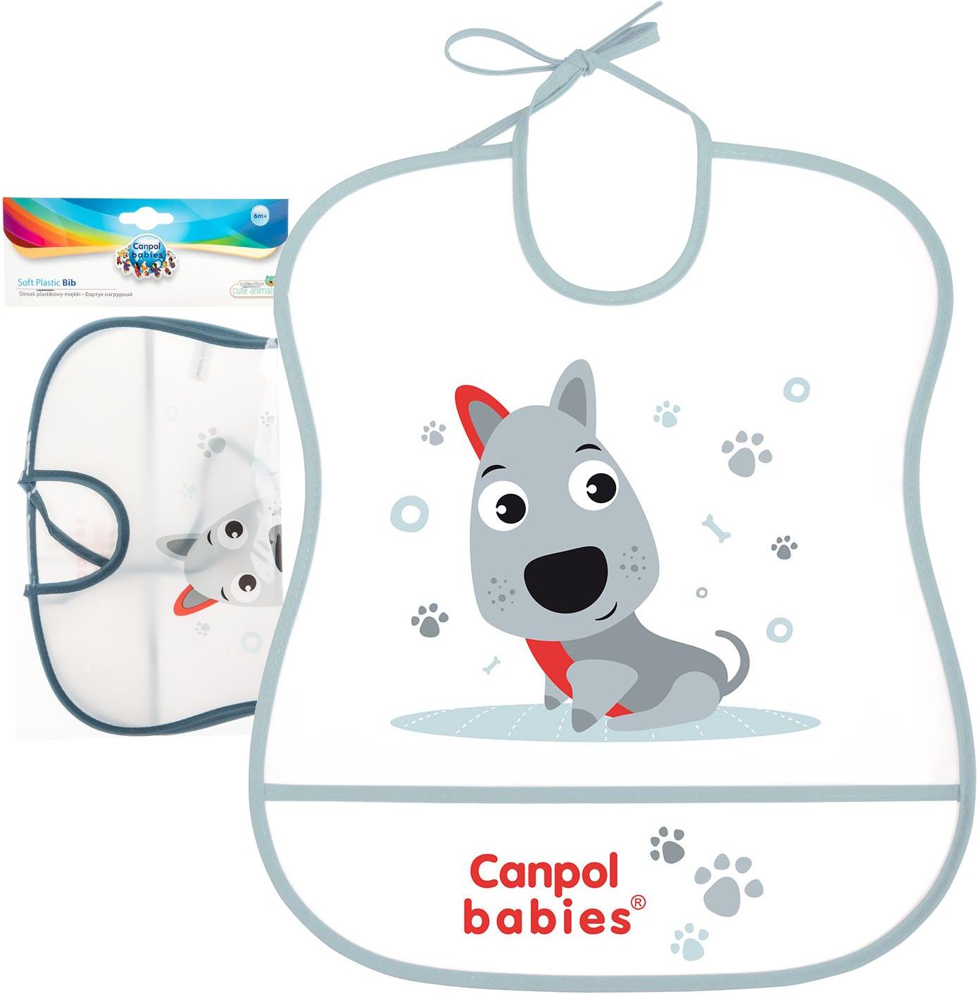 CANPOL BABIES ŚLINIAK ZMYWALNY MIĘKKI CUTE ANIMALS - PIESEK (2/919) - zdjęcie 2 CANPOL BABIES ŚLINIAK ZMYWALNY MIĘKKI CUTE ANIMALS - PIESEK (2/919)