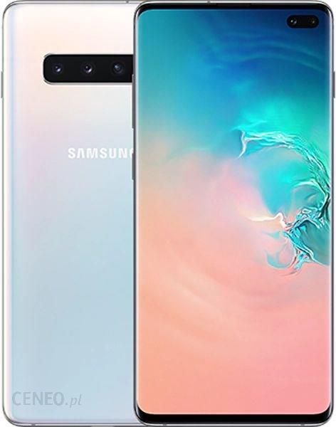 Samsung Galaxy S10 Plus Sm G975 8 128gb Prism White Cena Opinie Na Ceneo Pl