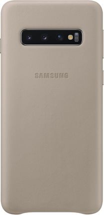 Samsung Leather View Cover do Galaxy S10 Szary (EF-VG973LJEGWW)