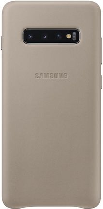 Samsung Leather View Cover do Galaxy S10 Plus Szary (EF-VG975LJEGWW)