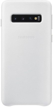 Samsung Leather View Cover do Galaxy S10 Biały (EF-VG973LWEGWW)