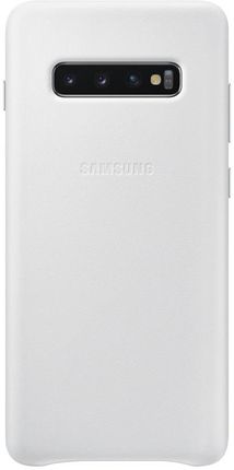 Samsung Leather View Cover do Galaxy S10 Plus Biały (EF-VG975LWEGWW)