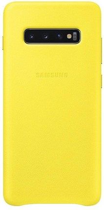 Samsung Leather View Cover do Galaxy S10 Plus Żółty (EF-VG975LYEGWW)