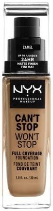 Nyx Professional Makeup Can'T Stop Won'T Stop Full Coverage Foundation Podkład W Płynie Camel 30 ml