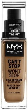 Nyx Professional Makeup Can'T Stop Won'T Stop Full Coverage Foundation Podkład W Płynie Golden Honey 30 ml