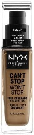 Nyx Professional Makeup Can'T Stop Won'T Stop Full Coverage Foundation Podkład W Płynie Caramel 30 ml