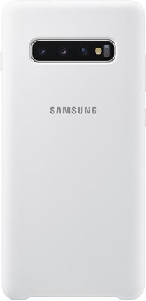 Samsung Silicone Cover do Galaxy S10 Plus Biały (EFPG975TWEGWW)