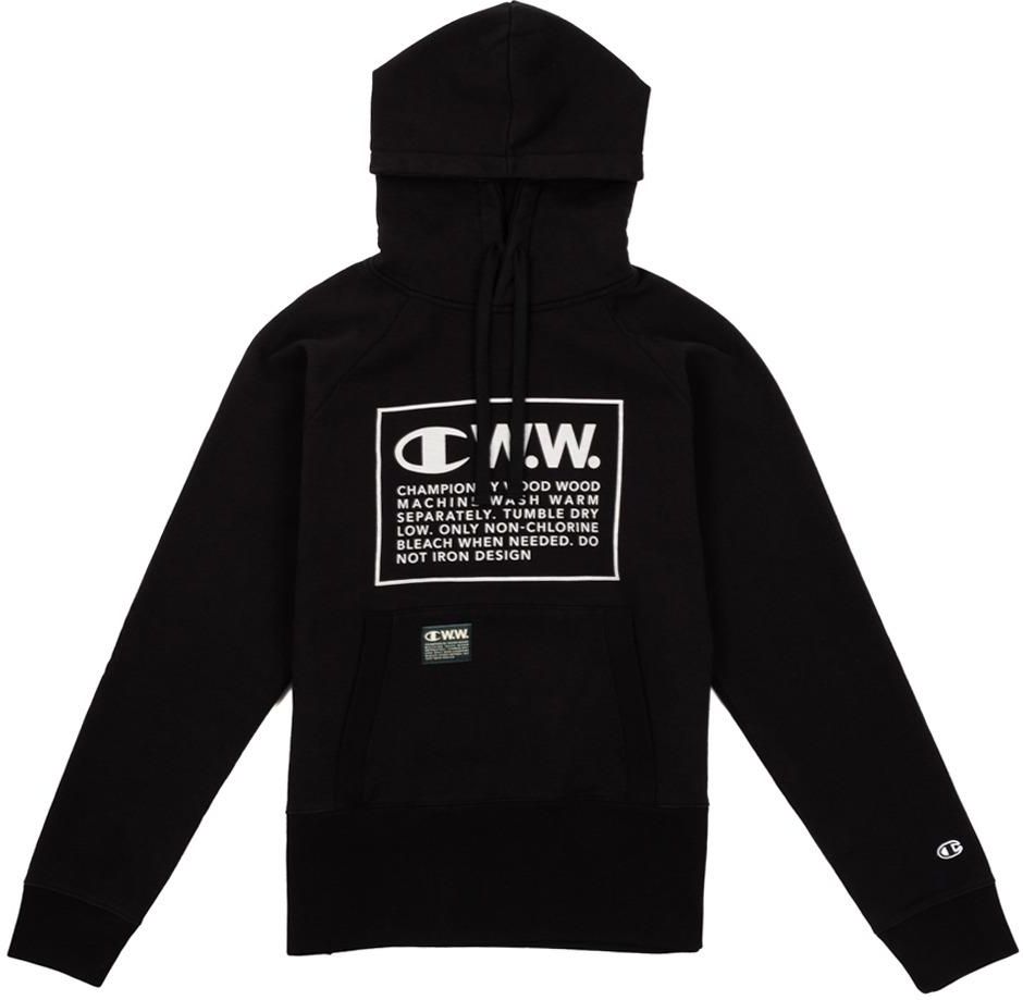 Bluza Champion by Wood Wood Ed Hooded Sweatshirt Black (212657