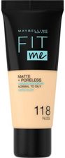 Maybelline New York Fit Me Matte Poreless Podkład Matujący 118 Nude 30 ml