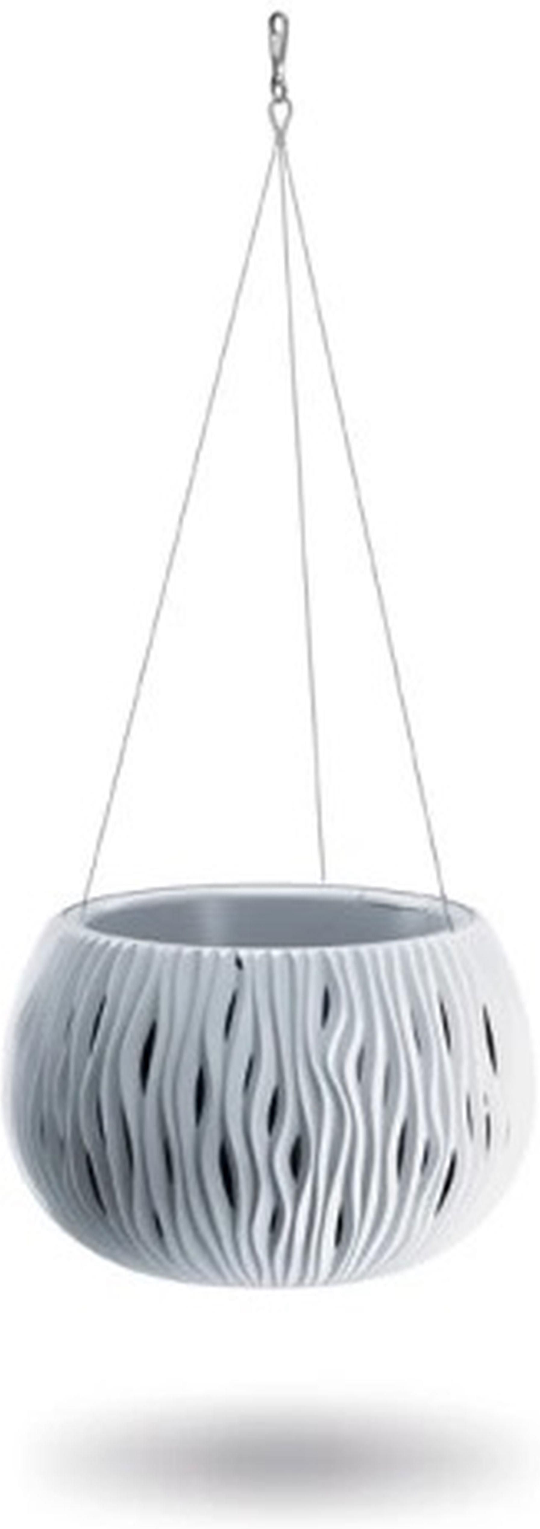 Prosperplast BOWL SANDY PLASTIC WITH RESERVOIR in Stone