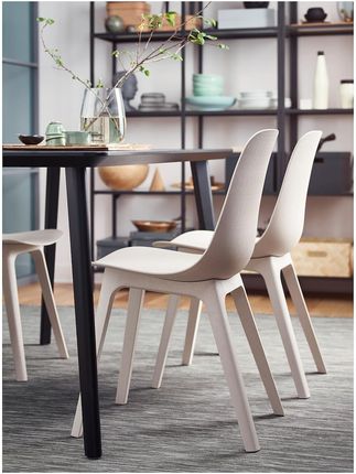 Ikea Odger Krzesło Biały Beżowy 60359996 - Opinie i