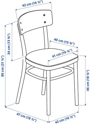 Ikea Idolf Krzesło Czarny 80225166 - Opinie i atrakcyjne