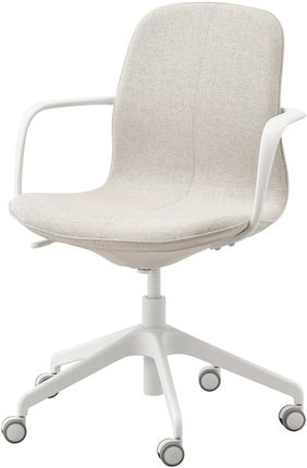 Ikea Langfjall Krzesło Obrotowe Gunnared Beżowy Biały 49252765