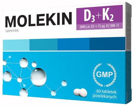 Molekin D3 + K2 (MK-7) 60 tabl