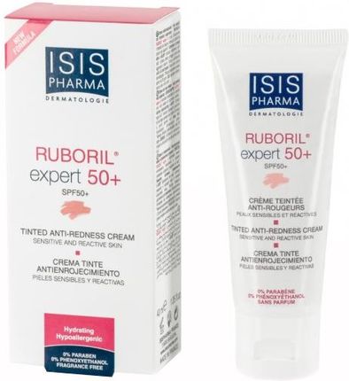 ISIS Pharma Ruboril Expert 50+ krem do skóry naczynkowej delikatnie koloryzujący SPF50+ 40ml