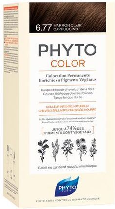 Phyto Color Farba Do Włosów 6.77 Jasne Brązowe Capuccino