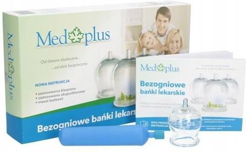 MEDPLUS Bańki lekarskie bezogniowe z pompką 8 szt