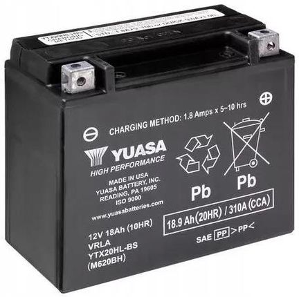 Akumulator Yuasa YTX20HL-BS 12V 18,9AH 310A P+