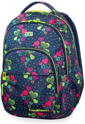 Coolpack Plecak młodzieżowy szkolny Basic Plus Lime Hearts 33062CP nr B03010